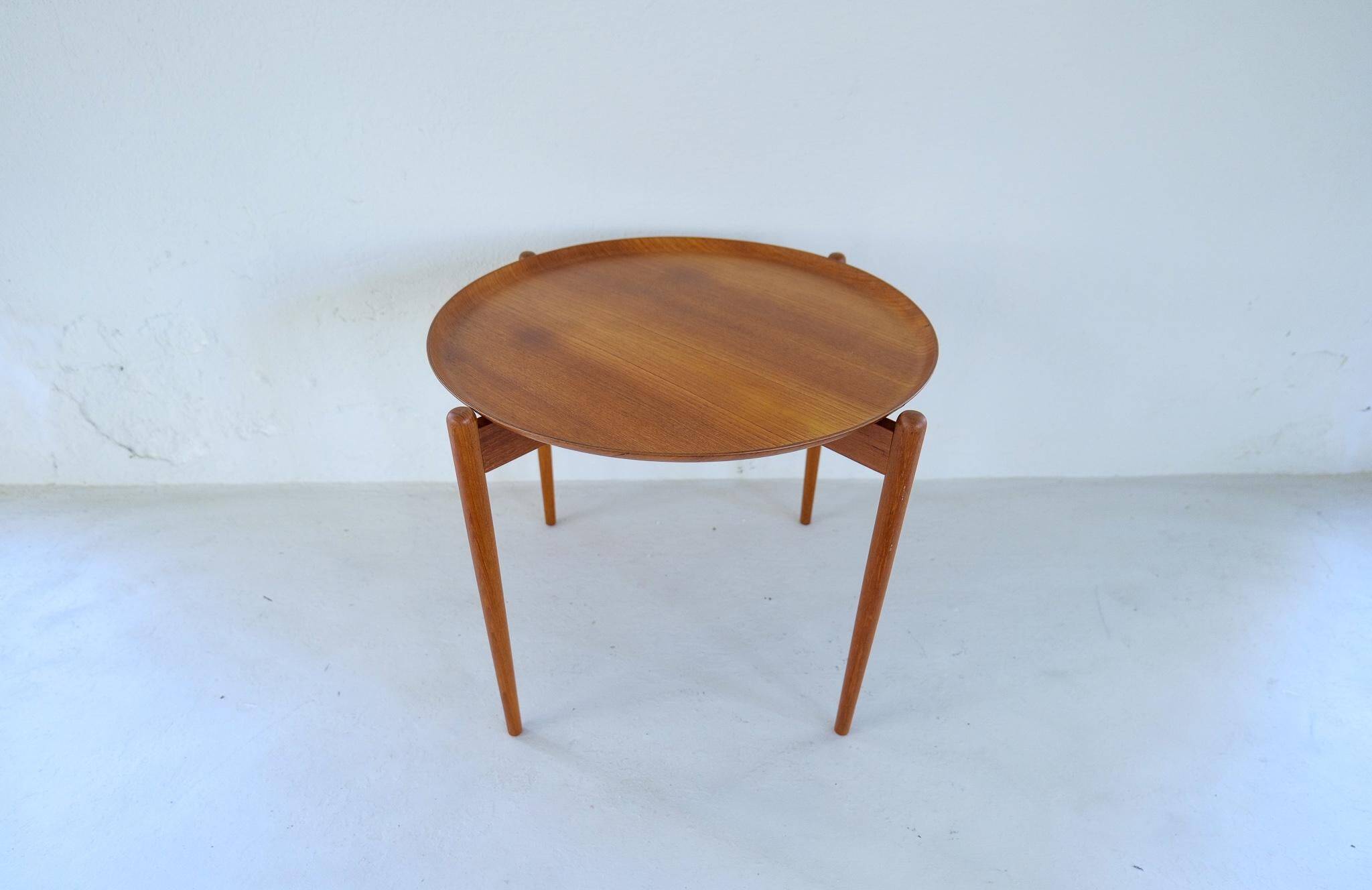 Mid-century modern teak side table/tray Sweden 1960s