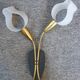 Double wall light 1950s vintage plastic reflector Rockabilly