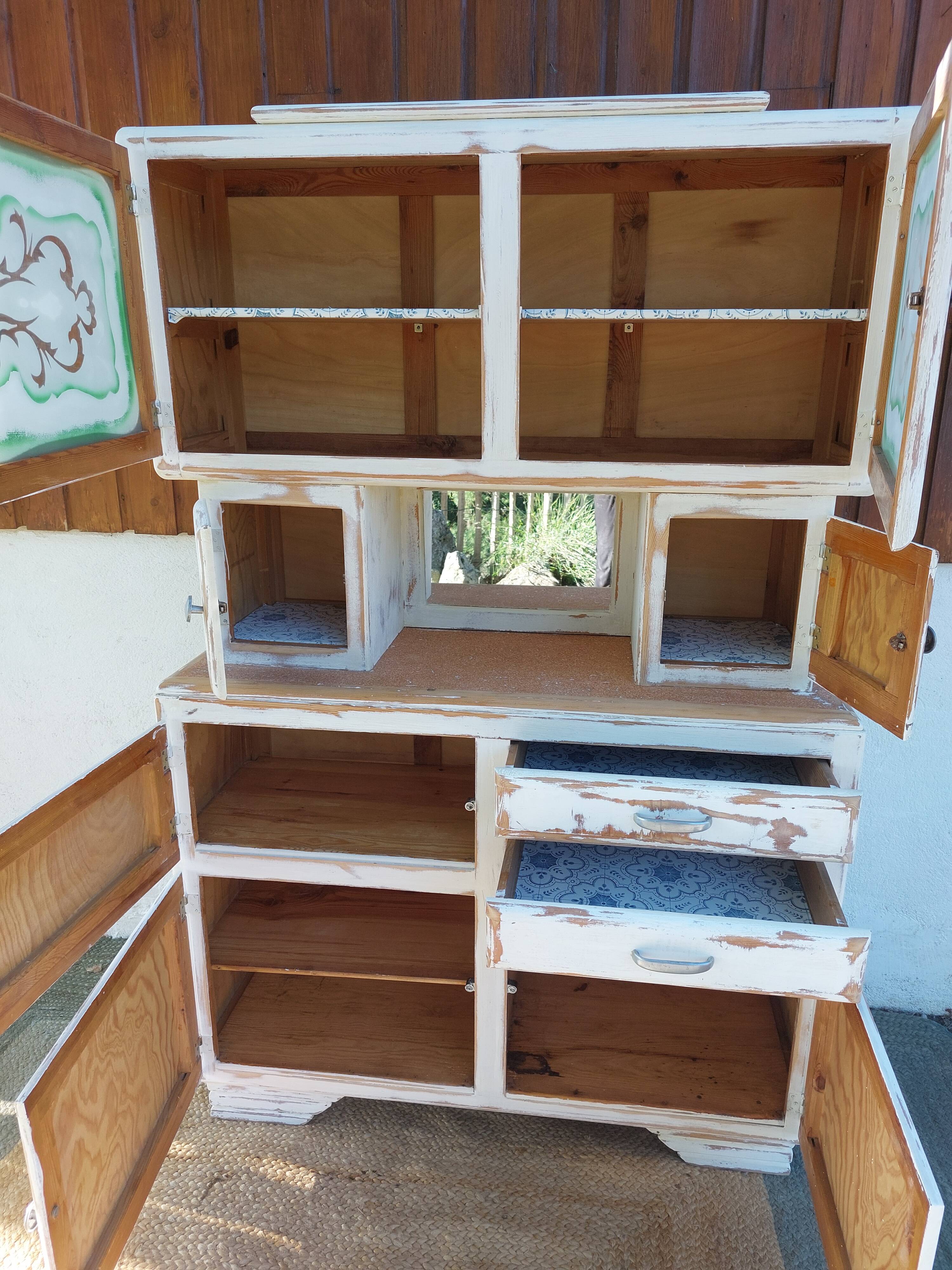 Mado chippy paint white sideboard