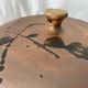 Service dish enamelled sandstone Pottery of the Vallauris Dove