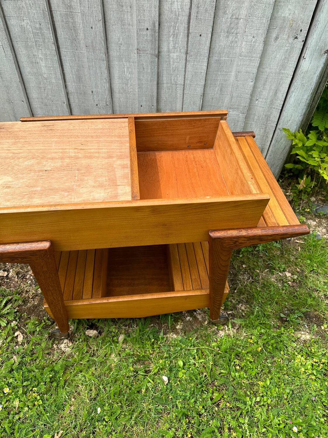 Chariot de bar vintage français 1950