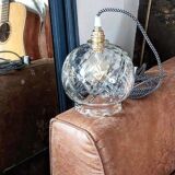 Vintage transparent portable lamp