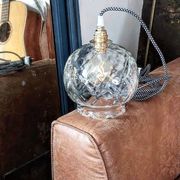 Vintage transparent portable lamp