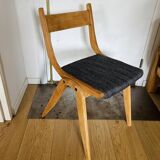 (Lot) 3 Compass Leg Chairs 1960s Scandinavian