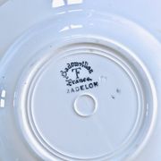 Antique Badonviller plates from the "Madelon" collection, hand-painted