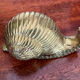 Vintage brass snail