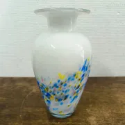 Vintage glass art vase Hans Jürgen Richartz 23 cm