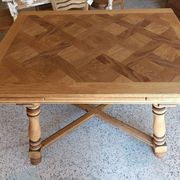 Table avec rallonges intégrées rénovée