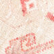 Faded red and beige vintage runner rug 322x85cm