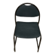 Steel fabric chair with sled legs from the 70s