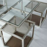Coffee table and 4 removable side tables
