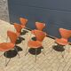 Fritz Hansen series 7 Vlinderstoelen in Cognac leather NIEUW!!