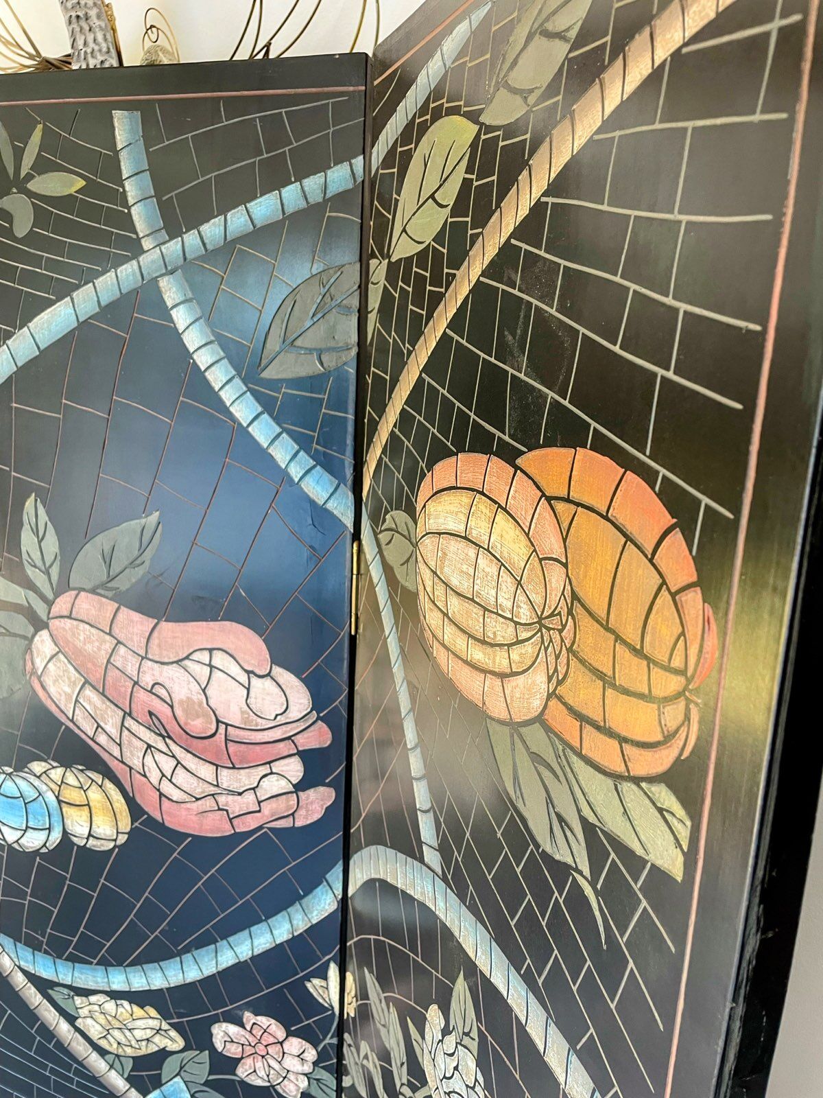 Coromandel style screen of the 60-70s