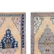 Set of 2 vintage handmade Turkish rugs 50x100 cm