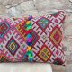 Vintage Berber kilim cushion cover: Moroccan wool cushion