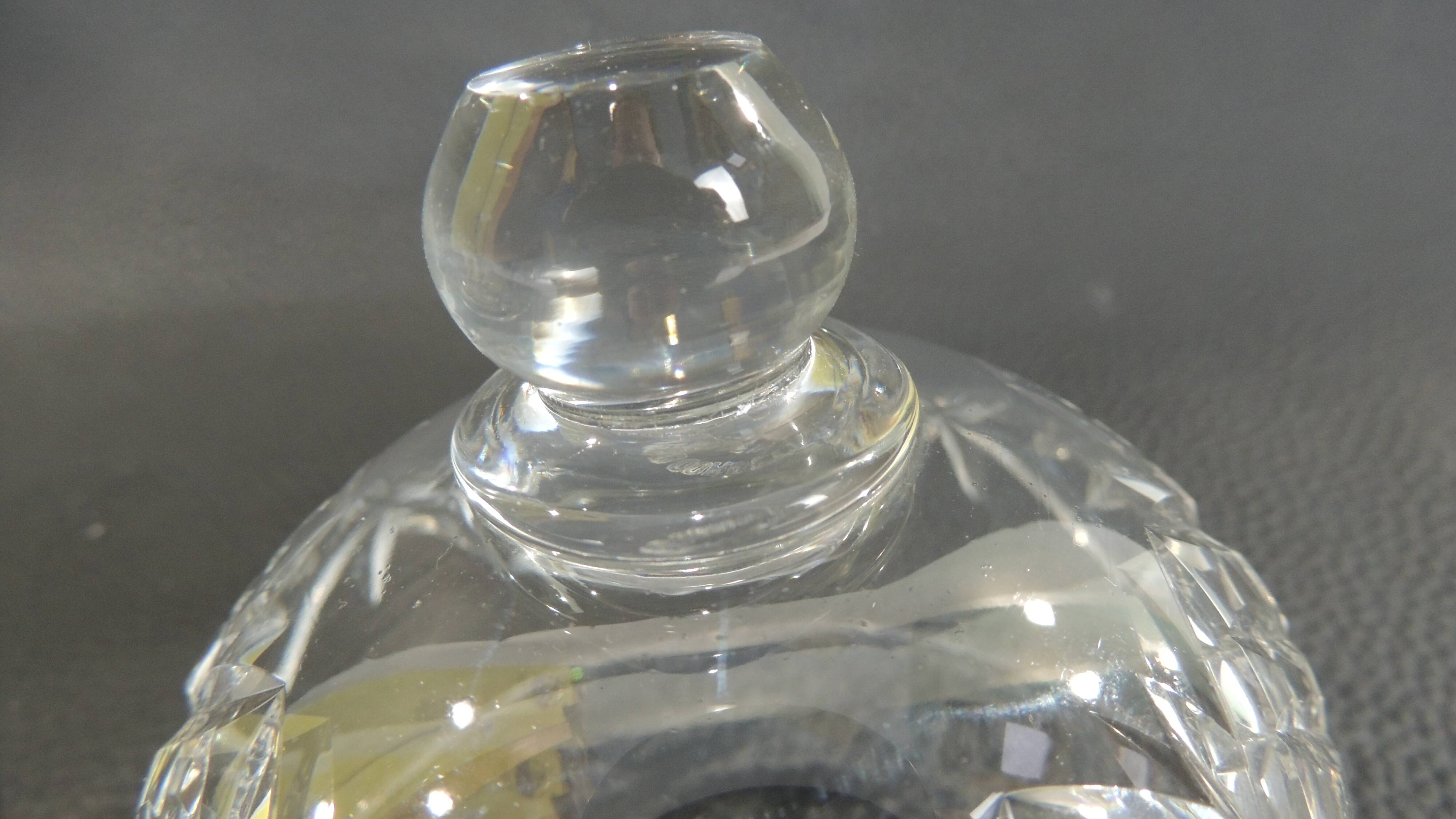Webb Corbett crystal butter dish / vintage