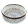 WMF presentation bowl in crystal, silver rim.