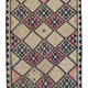 Handwoven vintage anatolian beige runner rug 84 cm x 376 cm