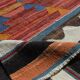 Turkish Wine Red Handmade Wool Kilim Rug, 312x407Cm