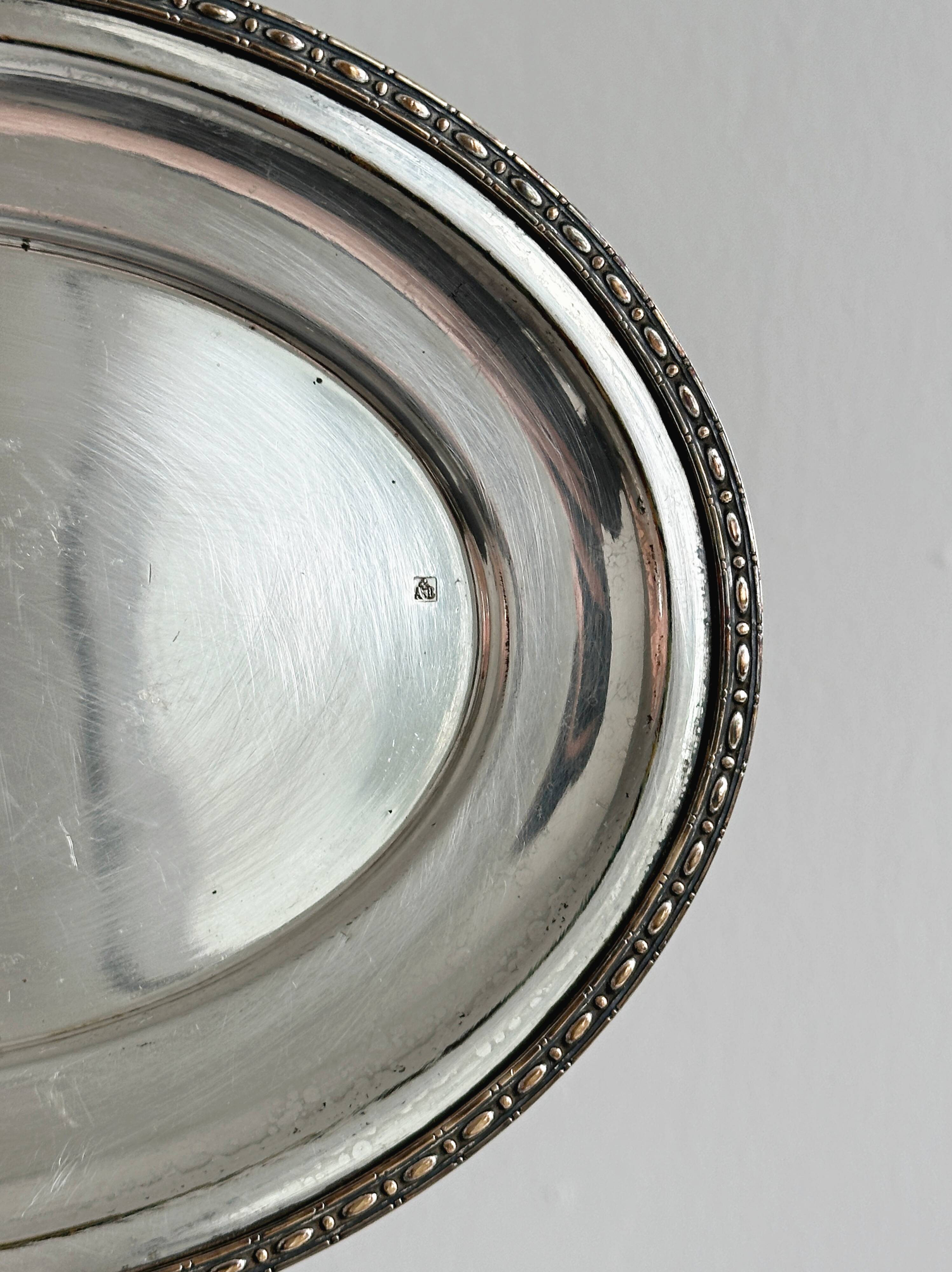 Silver metal plate service
