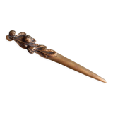 Art Nouveau brass paper cutter