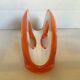 Orange and white mail rack Guzzini made in Italy