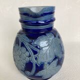 Betschdorf Alsace salt stoneware pitcher signed Schmitter Roger