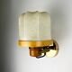 Italian articulated "Cocoon" wall light, resin and pine, 1970s