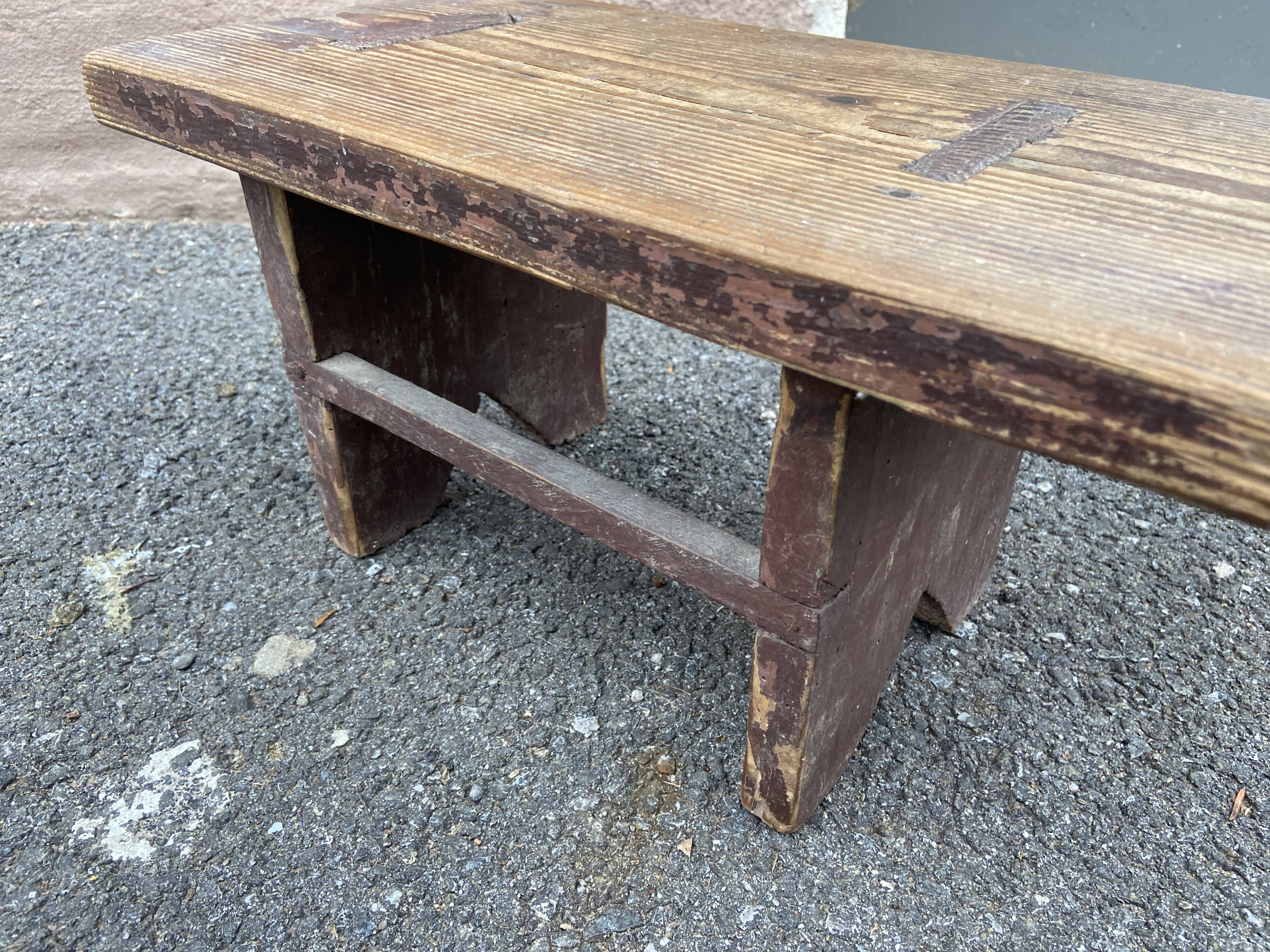 Stool rests feet rustic fir