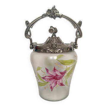Art Nouveau biscuit jar