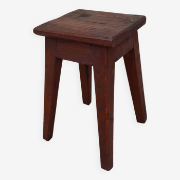 Tabouret en bois vintage époque reconstruction année 40 50