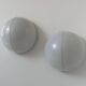 Pair of metal and opal perspex wall lights, Germany 1970