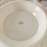 Pedestal plate, compotier in Limoges porcelain