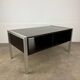 1970s coffee table in teak and aluminium