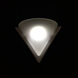 Space age wall lights in ABS plastic and frosted glass, set of 2