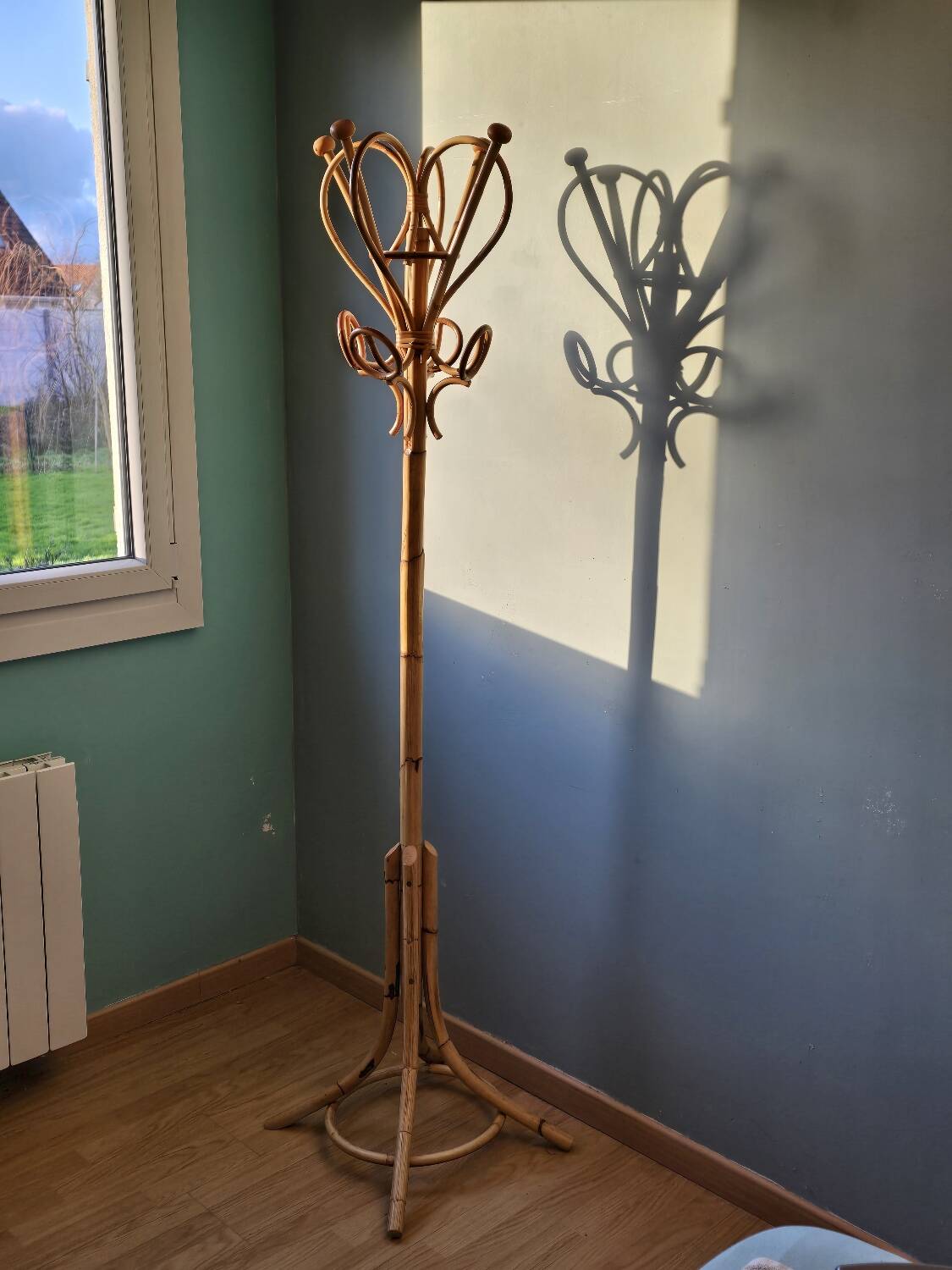 1960 bamboo coat rack