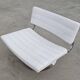 Pair of postmodern swivel armchairs in leather and chrome, Italy 1970s.