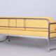 Bauhaus Leather and Tubular Chrome Sofa attributed to Robert Slezák, Czech, 1930s