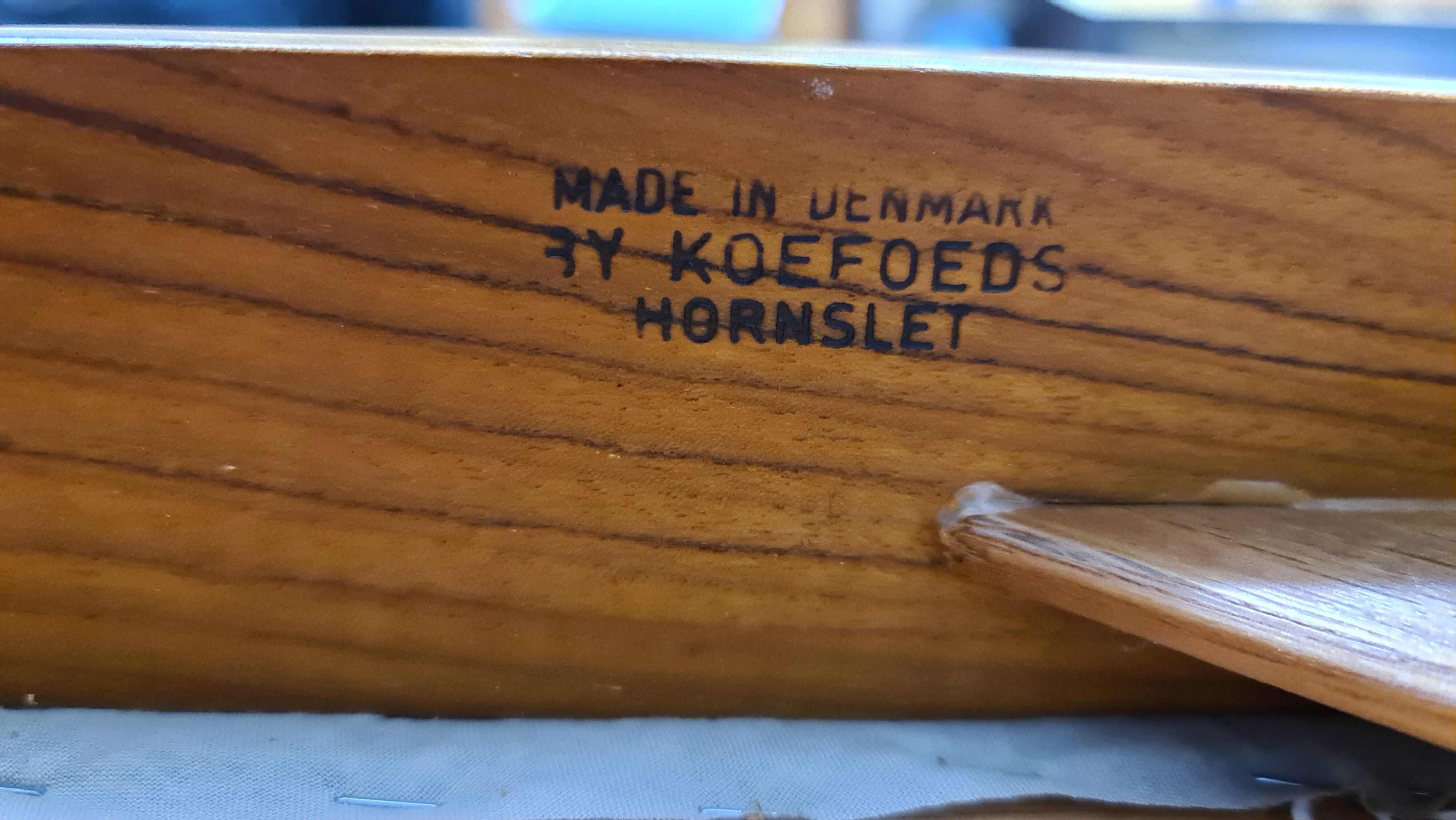 A set of six vintage Danish design dinning chairs by Niels Koefoed