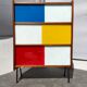 Vintage 70s Scandinavian showcase library