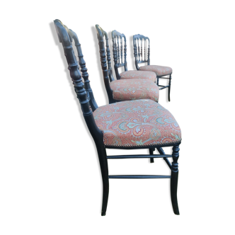 Lot de quatre chaises Napoléon 3
