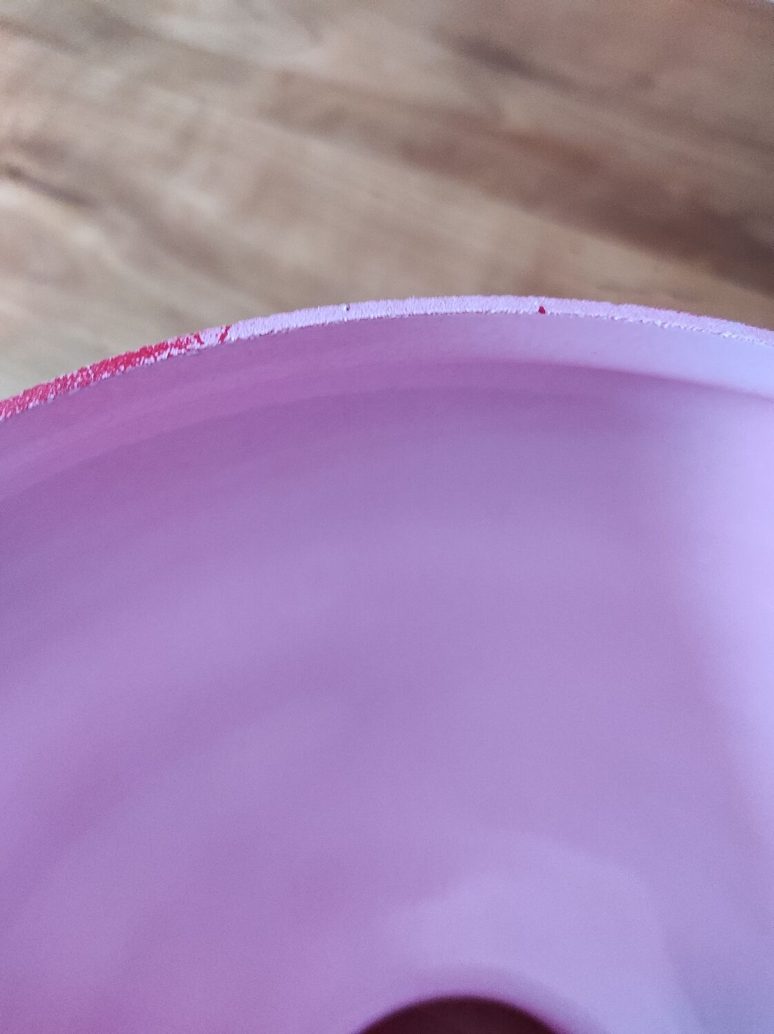 Red colored glass globe