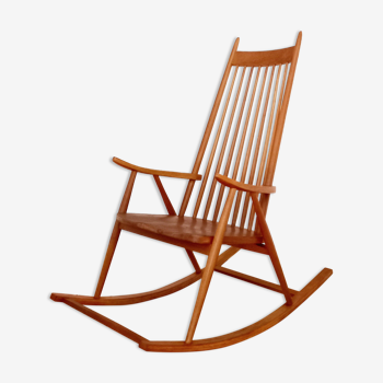 Rocking chair Holesov, Czechoslovakia 60s, Vintage, Retro