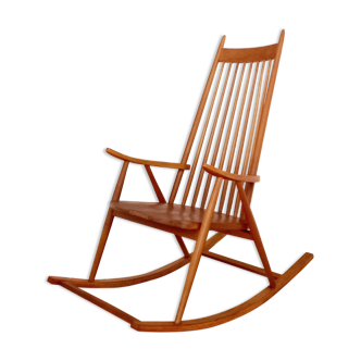 Rocking chair Holesov, Czechoslovakia 60s, Vintage, Retro