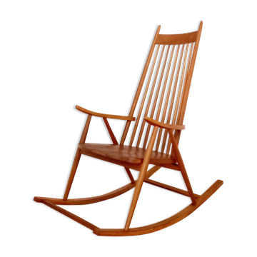 Rocking chair Holesov, Czechoslovakia 60s, Vintage, Retro