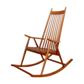 Rocking chair Holesov, Tchécoslovaquie 60s, Vintage, Rétro