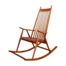 Rocking chair Holesov, Tchécoslovaquie 60s, Vintage, Rétro