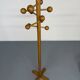 Vintage wooden coat stand with modernist design from the 1970s.