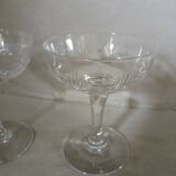 11 antique champagne glasses