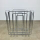 Chrome metal magazine rack by Willy Glaeser for TMP, 1980s.